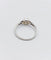 Bague 54.5 Bague Art déco en or blanc 18k avec perle et diamants taille rose 58 Facettes A00847