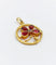 Pendentif Pendentif trèfle Art nouveau en or 18k avec diamant taille rose 58 Facettes A06631