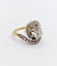 Bague 48 Bague tourbillon ancienne en or 18k et platine, diamants 58 Facettes A06630