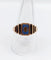 Bague 62 Bague chevalière victorienne en or rose 18k et émail bleu 58 Facettes A06638