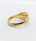 Bague 61 Chevalière victorienne - Bague en or 18k fleur ciselée 58 Facettes A06637