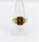 Bague 61 Chevalière victorienne - Bague en or 18k fleur ciselée 58 Facettes A06637