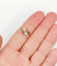 Bague 57.5 Bague Toi et Moi ancienne en or 18k et diamants taille ancienne 58 Facettes A06645