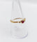 Bague 57.5 Bague vintage en or jaune 18k avec rubis et diamants 58 Facettes A06646