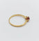 Bague 57.5 Bague vintage en or jaune 18k avec rubis et diamants 58 Facettes A06646