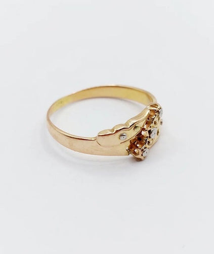Bague 58.5 Bague victorienne à étoiles en or 18k (circa 1880) 58 Facettes A06661