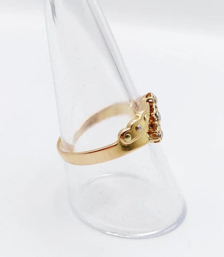 Bague 58.5 Bague victorienne à étoiles en or 18k (circa 1880) 58 Facettes A06661