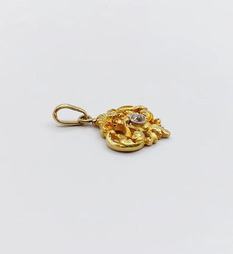 Pendentif Pendentif antique chimère ou satyre en or 18k et diamant 58 Facettes A03721