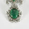 Collier Collier Guirlandes Belle Époque en platine et or jaune, émeraudes et diamants 58 Facettes CAN1616X3