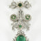 Collier Collier Guirlandes Belle Époque en platine et or jaune, émeraudes et diamants 58 Facettes CAN1616X3