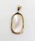 Pendentif Pendentif vintage en or jaune 18k à plaque de nacre gravée 58 Facettes A04713