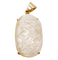 Pendentif Pendentif vintage en or jaune 18k à plaque de nacre gravée 58 Facettes A04713