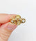 Bague 56.5 Bague momento mori ancienne tête de mort en or jaune 14k et diamants 58 Facettes A05056