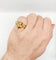 Bague 56.5 Bague momento mori ancienne tête de mort en or jaune 14k et diamants 58 Facettes A05056