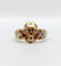 Bague 56.5 Bague momento mori ancienne tête de mort en or jaune 14k et diamants 58 Facettes A05056