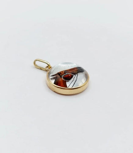 Pendentif Pendentif tête de cheval en or jaune 18k et cristal d'Essex 58 Facettes A04957