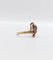 Bague 55.5 Bague victorienne trèfle en or rose 18k et diamants taille rose 58 Facettes A03066