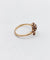 Bague 55.5 Bague victorienne trèfle en or rose 18k et diamants taille rose 58 Facettes A03066