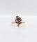Bague 55.5 Bague victorienne trèfle en or rose 18k et diamants taille rose 58 Facettes A03066