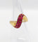Bague 49 Bague jonc vintage en or 18k et rubis 58 Facettes A04058