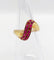 Bague 49 Bague jonc vintage en or jaune 18k pavée de rubis 58 Facettes A04058