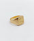 Bague 48 Chevalière antique en or 18k aux armoiries françaises 58 Facettes A03321
