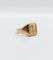 Bague 48 Chevalière antique en or 18k aux armoiries françaises 58 Facettes A03321