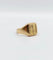 Bague 48 Chevalière antique - Bague chevalière en or jaune 18k aux armoiries françaises 58 Facettes A03321