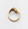 Bague 49 Bague jonc vintage en or 18k pavée d’émeraudes 58 Facettes A04057