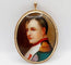 Pendentif Broche pendentif antique en or rose 14k avec porcelaine émaillée 58 Facettes A02447