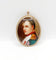 Pendentif Broche pendentif antique en or rose 14k avec porcelaine émaillée 58 Facettes A02447
