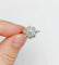 Bague 52 Bague fleur Art déco en or blanc 18k et platine, diamants 58 Facettes A04204