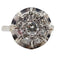 Bague 52 Bague fleur Art déco en or blanc 18k et platine, diamants 58 Facettes A04204