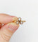 Bague 52 Bague victorienne trèfle en or rose 18k et diamants 58 Facettes A02570