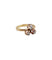 Bague 52 Bague victorienne trèfle en or rose 18k et diamants 58 Facettes A02570