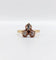 Bague 52 Bague victorienne trèfle en or rose 18k et diamants 58 Facettes A02570