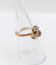 Bague 52 Bague victorienne trèfle en or rose 18k et diamants 58 Facettes A02570
