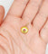 Pendentif Pendentif cible Art déco en or jaune 18k et rubis 58 Facettes A05694