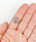 Bague 61 Bague dôme Art déco en or blanc 18k, rubis et diamants taille rose 58 Facettes A05805