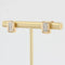 Boucles d'oreilles Boucles d'oreilles rectangulaires en or jaune 18 carats et diamants 58 Facettes 21-220B
