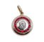 Pendentif Pendentif cible Art déco en or jaune 18k, diamant et rubis 58 Facettes A05894