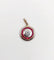 Pendentif Pendentif cible Art déco en or jaune 18k, diamant et rubis 58 Facettes A05894