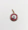 Pendentif Pendentif cible Art déco en or jaune 18k, diamant et rubis 58 Facettes A05894