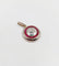 Pendentif Pendentif cible Art déco en or jaune 18k, diamant et rubis 58 Facettes A05894