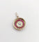 Pendentif Pendentif cible Art déco en or jaune 18k, diamant et rubis 58 Facettes A05894