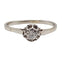 Bague 51 Bague solitaire Art déco en or blanc 18k avec diamant taille ancienne 58 Facettes A05998