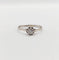 Bague 51 Bague solitaire Art déco en or blanc 18k avec diamant taille ancienne 58 Facettes A05998
