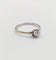 Bague 51 Bague solitaire Art déco en or blanc 18k avec diamant taille ancienne 58 Facettes A05998