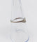 Bague 53.5 Bague solitaire vintage en or blanc 14k avec diamant 0,12 carat 58 Facettes A06195