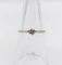 Bague 53.5 Bague solitaire vintage en or blanc 14k avec diamant 0,12 carat 58 Facettes A06195